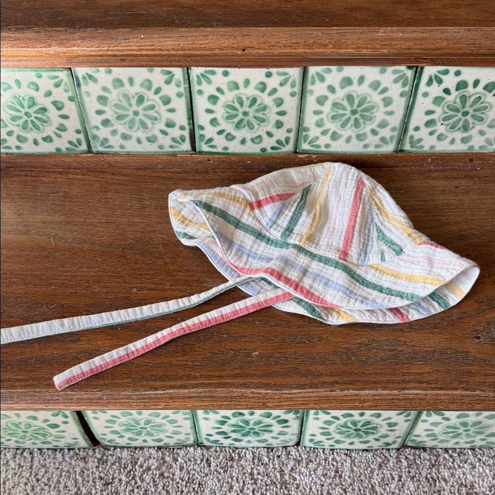 Hanna Andersson 100% cotton stripe hat